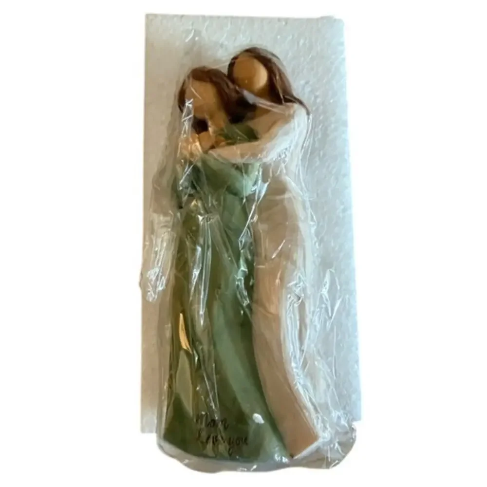 Forever Connected Mother Daughter Hand Painted Resin Figurine Gift New in Box